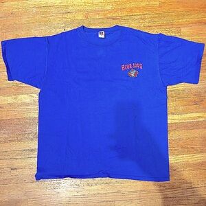 Vintage 90s Blue Jays MLB Tee Size XL Made in USA RUSSELL